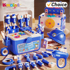 Educational Pretend Play Construction Children Home Toolbox Simulation Drill Screw Removal Puzzle Multi-Functional Assembly Toy